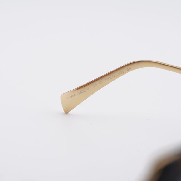 Versace VE4502U 108/87 Sunglasses Havana/Gold Square Frame, Grey Lenses - Picture 5 of 9